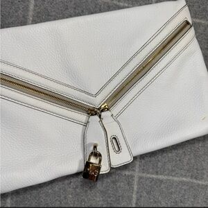Dolce & Gabbana D&G White Leather Envelope Clutch $1486
